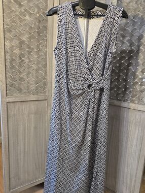 Lands' End | Dresses | Lands End Dress Women Large Yellow Maxi Ruched Side  Casual Sleeveless Vacation | Poshmark